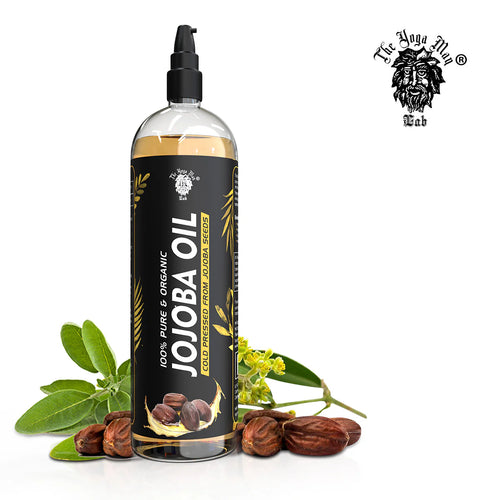 YogaManLab® Best Jojoba Oil 100% Pure & Organic Cold Pressed Oil | Promotes Hair Growth & Skin Moisturizing (200ml)