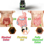 YogaManLab® STOMACH CLEANSER- Intestine Detox Ayurvedic Supplement | 14-Days Detox Program To Remove Constipation & Toxins | 100% Natural with Probiotics