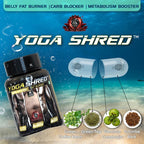 YOGA SHRED - Burn Fat At-Home Ayurvedic Supplement Capsules (Men) | Helps in Weight Loss & Boosting Energy | Ayurvedic & 100% Natural