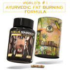 YOGA SHRED - Burn Fat At-Home Ayurvedic Supplement Capsules (Men) | Helps in Weight Loss & Boosting Energy | Ayurvedic & 100% Natural
