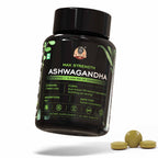 YogaManLab® Ashwagandha Tablets – High in Withanolides 100%, Lab Certified, Pesticide Free - For Testo Boost & Stress Relief - 60 Tablets