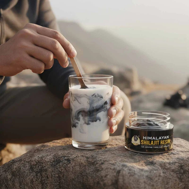 YogaManLab® Himalayan Shilajit Resin Gold Grade | High Fulvic Acid & 87 Trace Minerals | Lab Certified, 100% Natural | 20gm Pack