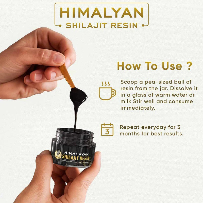 YogaManLab® Himalayan Shilajit Resin Gold Grade | High Fulvic Acid & 87 Trace Minerals | Lab Certified, 100% Natural | 20gm Pack