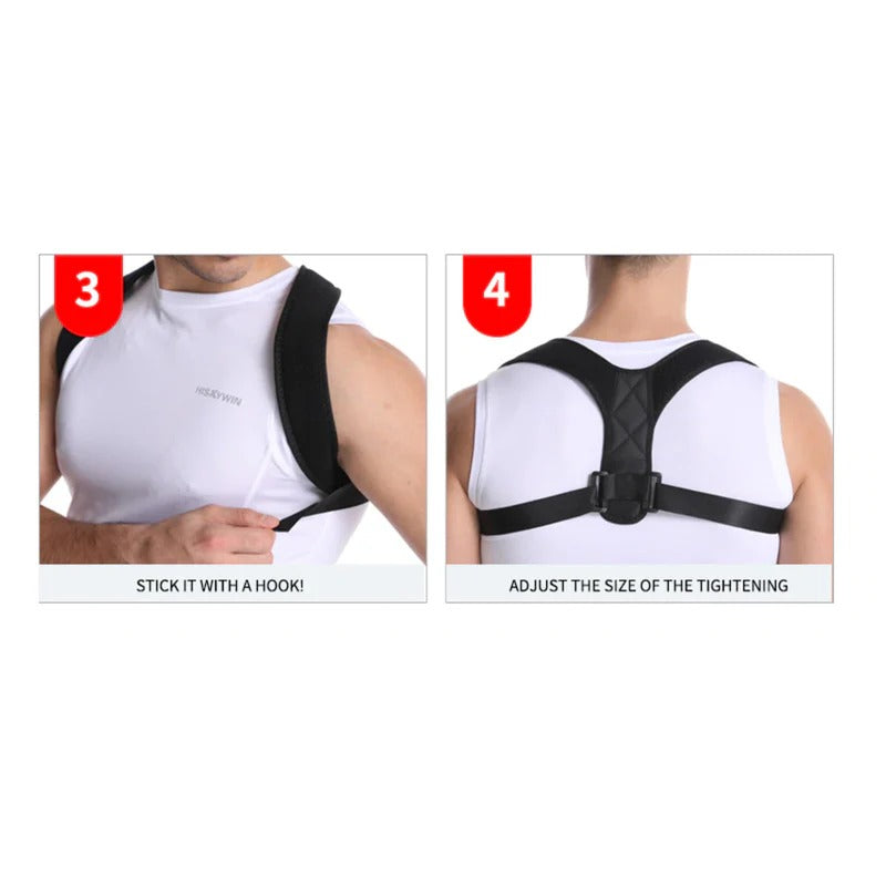 YogaManLab® Posture Corrector Belt - Back Pain, Hips Pain, Sciatica Pain - Corrects Hump Back