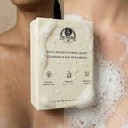 YogaManLab® Glutathione Skin Whitening Kojic Acid Soap | Makes Skin Bright & Glowing | Glutathione, Chandan, Haldi, Kesar, Sandal Wood and Saffron Soap | For Men & Women Skin