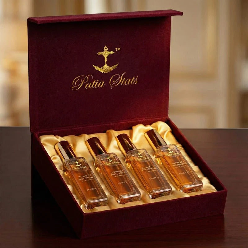 Patia Stats® Intimacy Pheromones Perfume for Men | 4 Signature Scents | Attraction DNA-Infused Eau de Parfum Main image