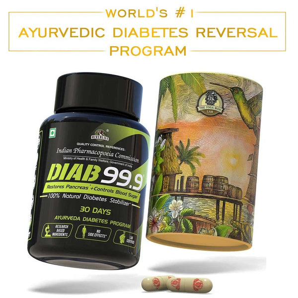 YogaManLab® Diab 99.9 Type-2 Ayurvedic Sugar Reversal Program | Get Free Doctor & Dietitian Reversal Consultation | 100% Natural