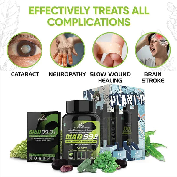 YogaManLab® DIAB 99.9+ Type-2 Diabetes Ayurvedic Medicine | 100% Natural