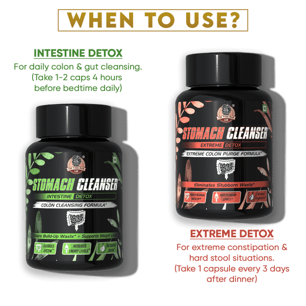 YogaManLab® STOMACH CLEANSER - Probiotic Detox & Flatter Belly Ayurvedic Supplement | 14-Days Program To Remove Constipation & Toxins | 100% Natural with Probiotics